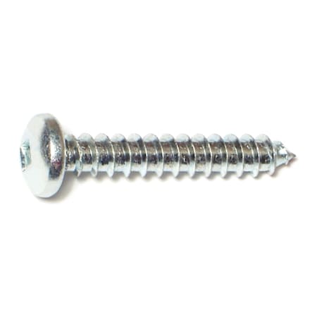 Midwest Fastener Sheet Metal Screw, #14 x 1-1/2 in, Zinc Plated Steel Pan Head Square Drive, 100 PK 08742